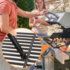 PETKAO grill lifter tool for charcoal and gas grills.