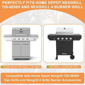 PETKAO warming rack on Nexgrill 4-burner model for added cooking space