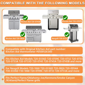 PETKAO heat indicator for KitchenAid 720-0336D improves temperature awareness during grilling