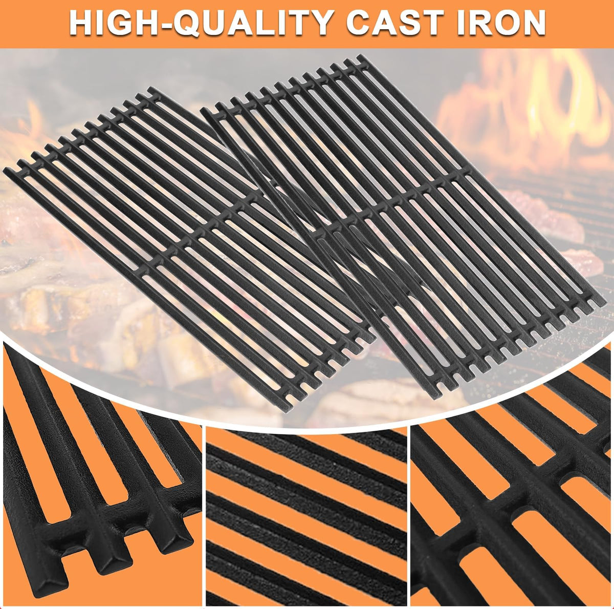PETKAO replacement parts — two 17x8 3/4 inch grates