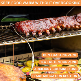 PETKAO stainless steel warming rack emphasizes durability and heat resistance
