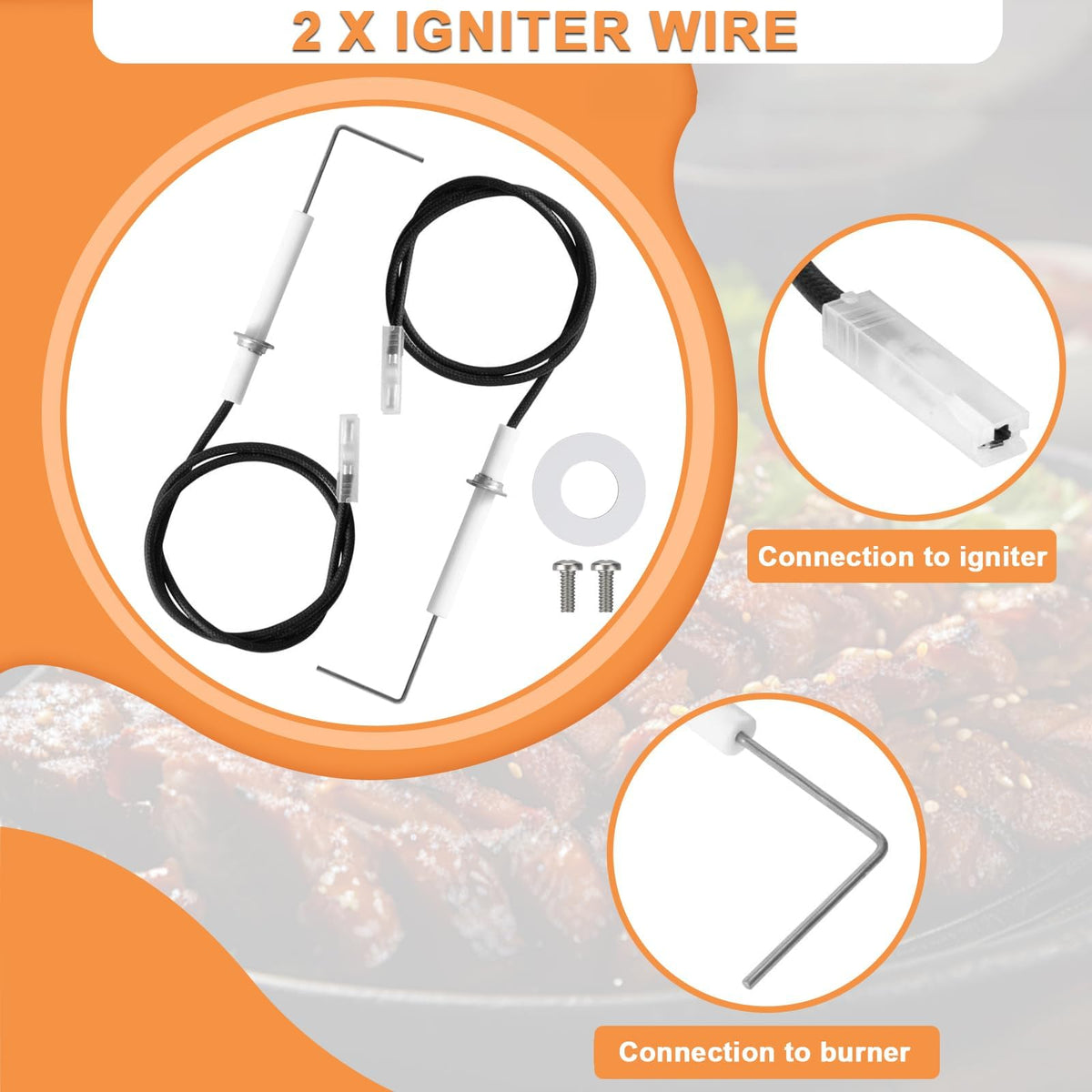 PETKAO two-burner fit on Blackstone 28-inch griddle illustration