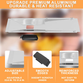 PETKAO two-piece design simplifies installation on larger grills.