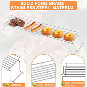 PETKAO upper rack installation-free for Weber Genesis grills.