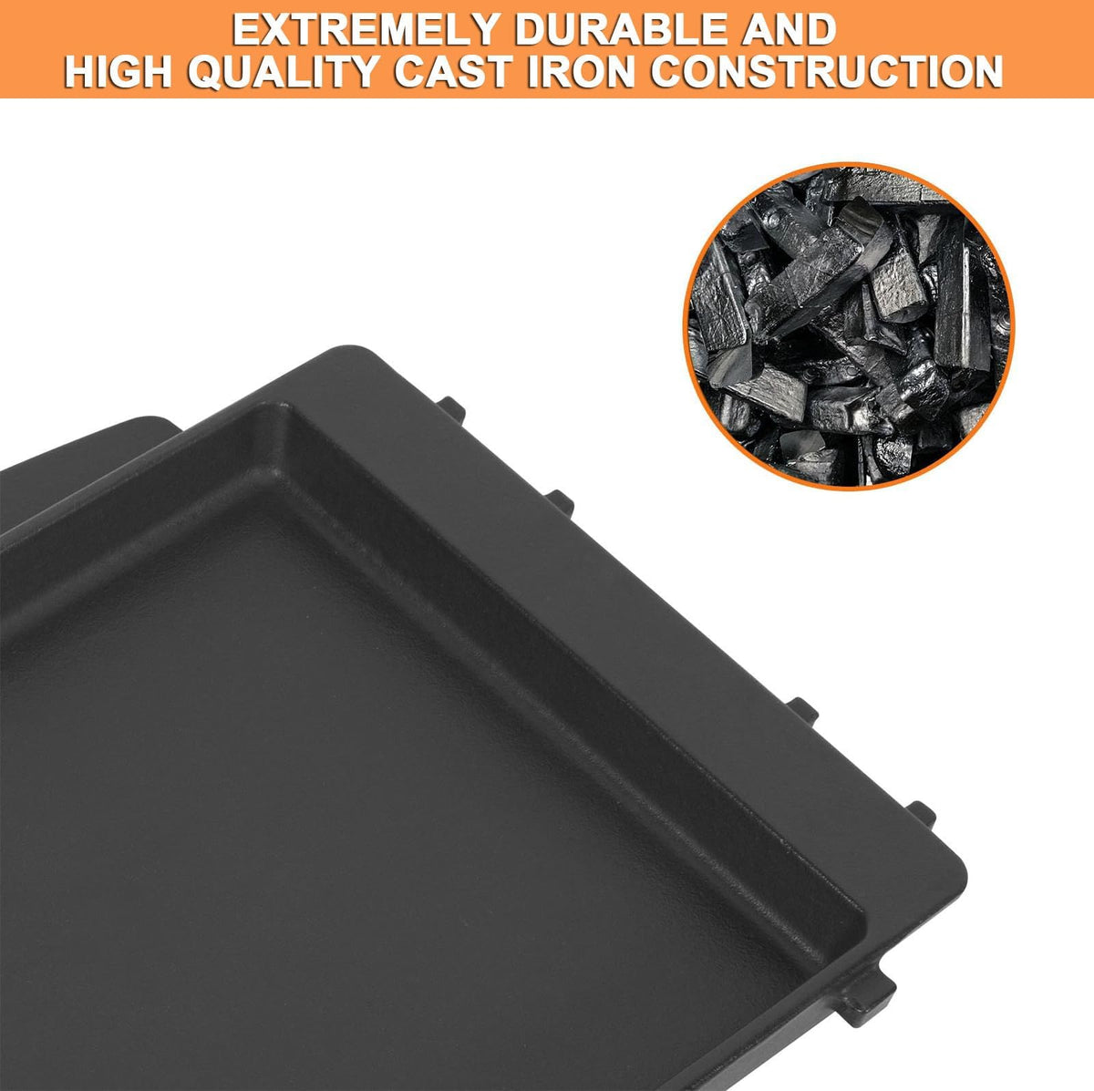 PETKAO enamel-coated cast-iron plate adapts to Weber Genesis Silver B/C