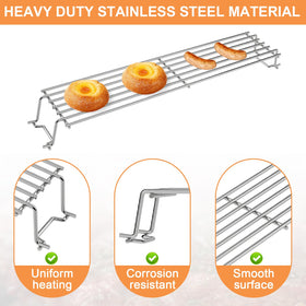 PETKAO-warming-rack-dimensions-bottom-24-7-8-inches reveals ample surface area for warming