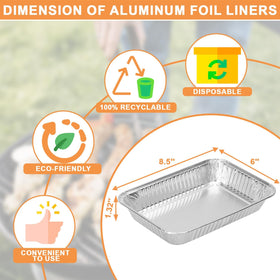 PETKAO foil liners keep pans clean and make replacements fast.