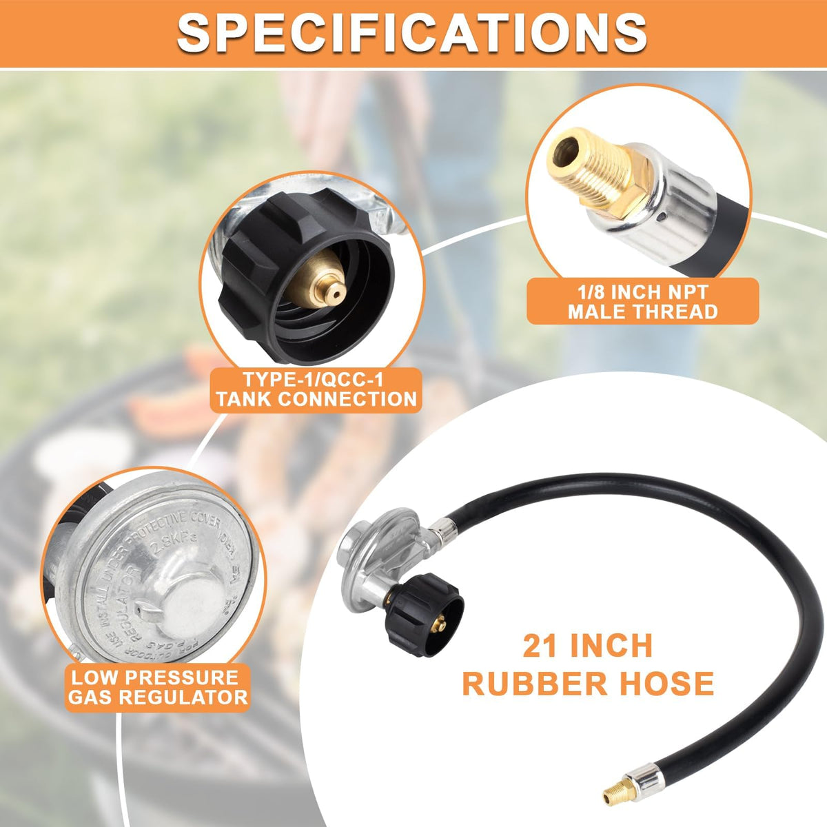 PETKAO Genesis Platinum I/II hose-regulator ensuring leak-free connection