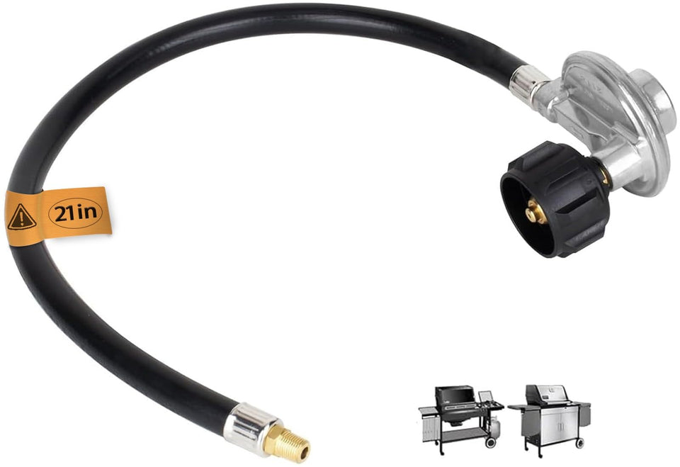 PETKAO Weber Spirit 500/700 hose-regulator connected for safe, even grilling