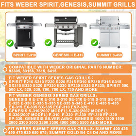 PETKAO Weber Spirit grease tray supports quick cleanup during grilling.