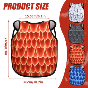 PetKnows orange back saddle helps hens blend during recovery.