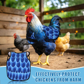 PetKnows white patterned saddle shields injuries while interacting with flock.