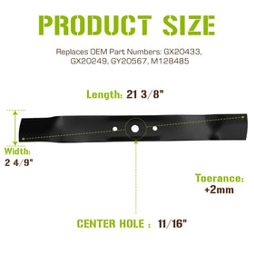 PetMigo GX20249 blade fitment on 42-inch deck for reliable compatibility