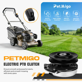 PetMigo PTO Clutch features a 6 inch pulley for smooth belt drive.