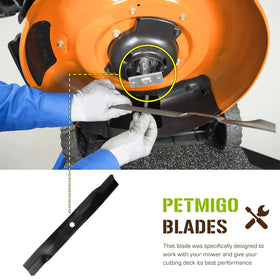 PetMigo rust-proof powder coating finish on the blade extends life