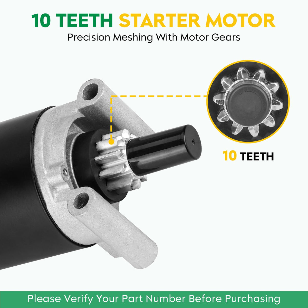 PetMigo starter motor for RZT series enables smooth tractor starts.