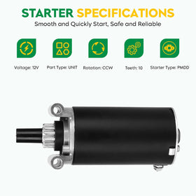 PetMigo starter motor for Z-Force line provides reliable 12V CCW starting.