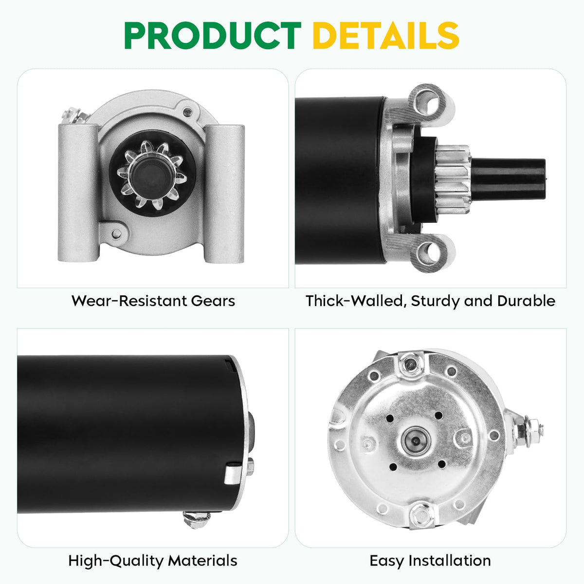 PetMigo starter motor for Z-Force L48/L54 supports dependable operation.