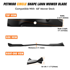 PetMigo three-pack mower blades for dependable replacements