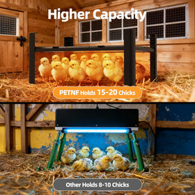 PETNF adjustable-height stand supports versatile installation.