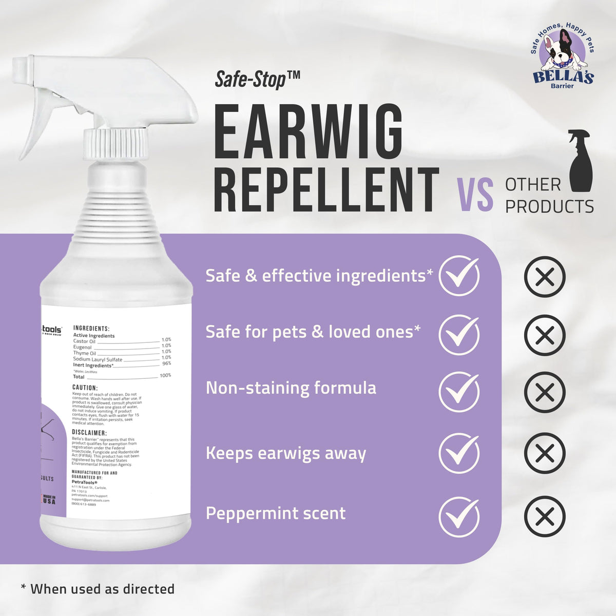 Packaging highlights USA-made roots and cruelty-free, essential oil-based formula.