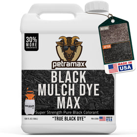 Petra Black Mulch Dye Spray bottle ready for quick color restoration.