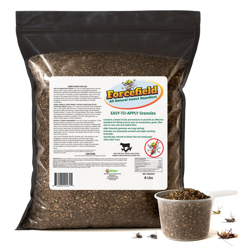 Petra ForceField granules for backyard coverage and outdoor protection.