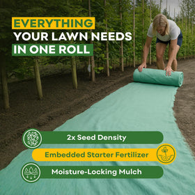 ReadyRoll rolled out on prepared soil ready for watering