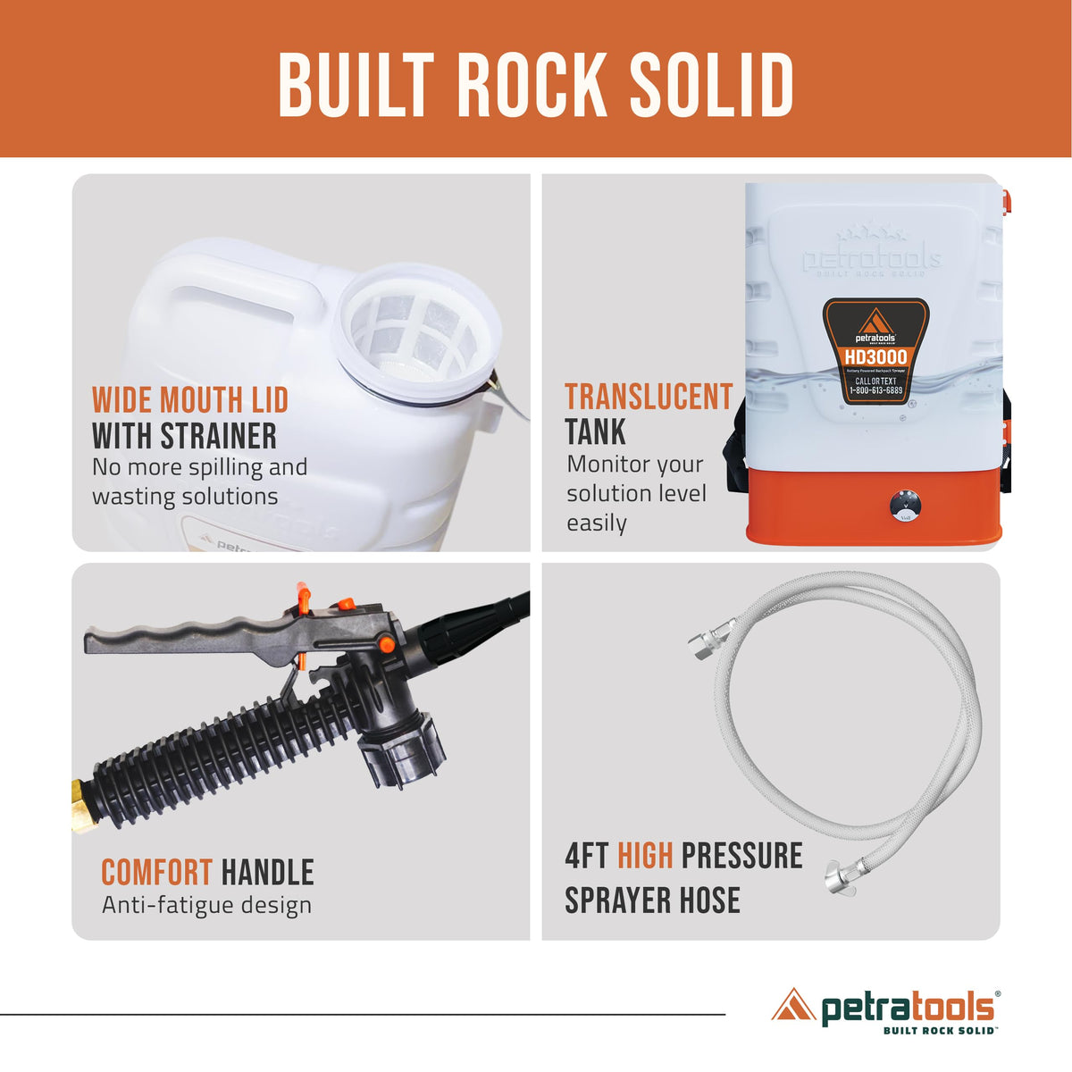 PetraTools HD-Spray Pistol provides targeted spraying precision.