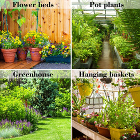 PETUOL adjustable nozzles for drip or mist modes provide configurable watering.