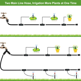 PETUOL branch tubing image demonstrates 163ft length for flexible layouts.