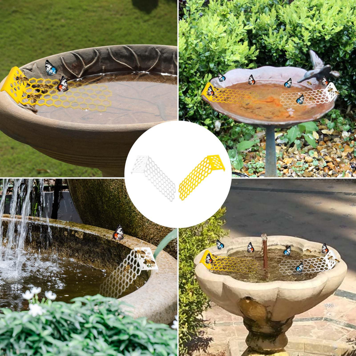 PEUTIER bee bath station decorative garden accessory for pollinators.