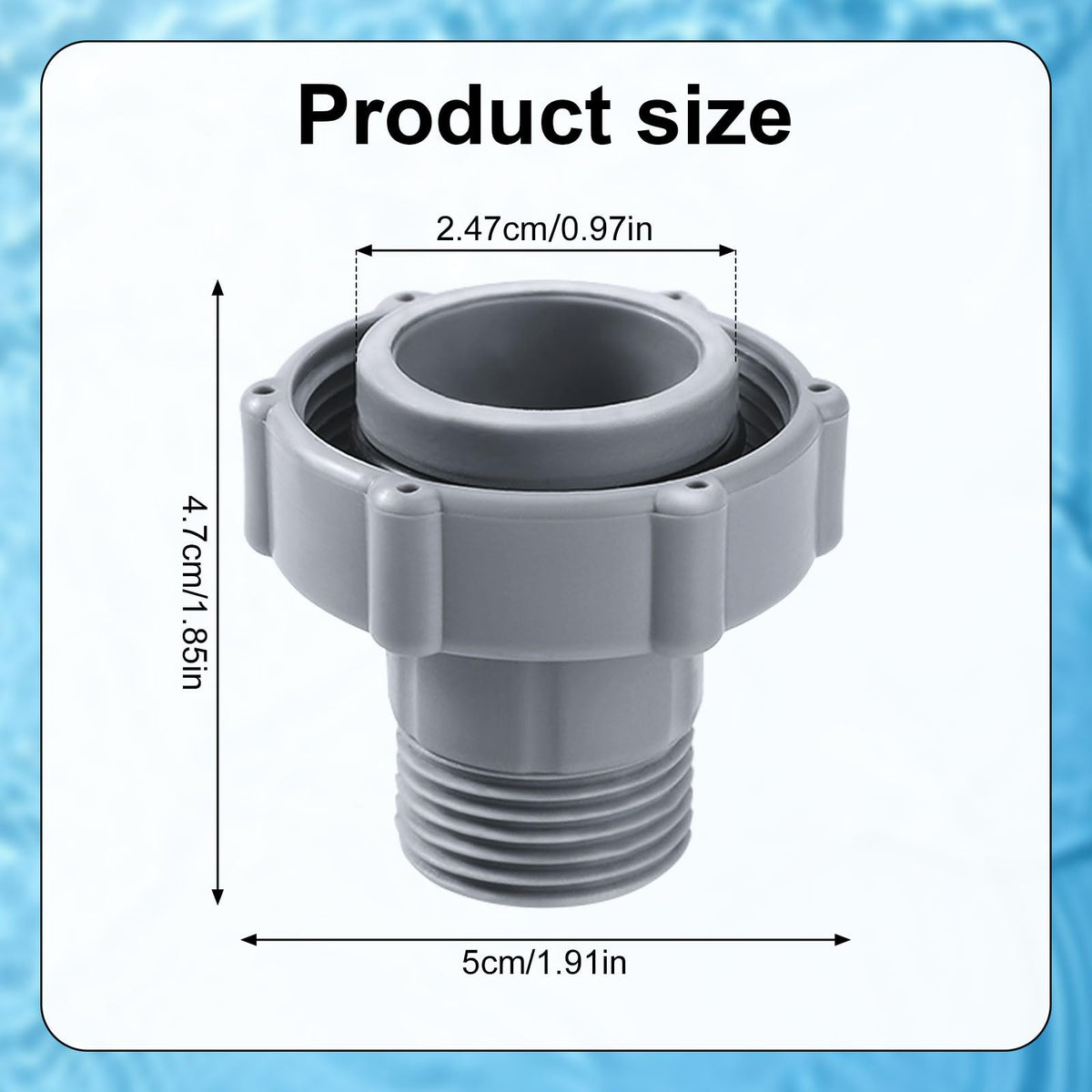 PEUTIER drain fitting compatible with Coleman P6 series