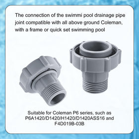 PEUTIER package includes one pool drain fitting for quick replacement