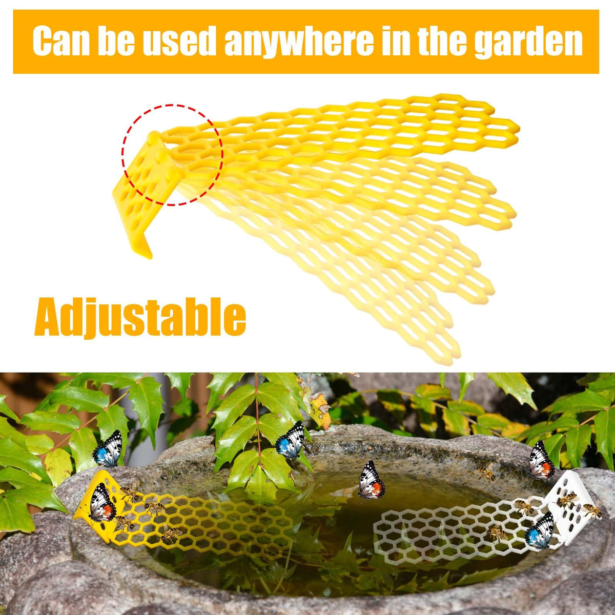 PEUTIER plastic bee ladder durable material resists outdoor use.