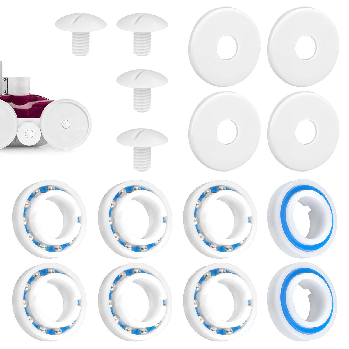 PEUTIER wheel bearings for pool cleaner improve rotation and reliability