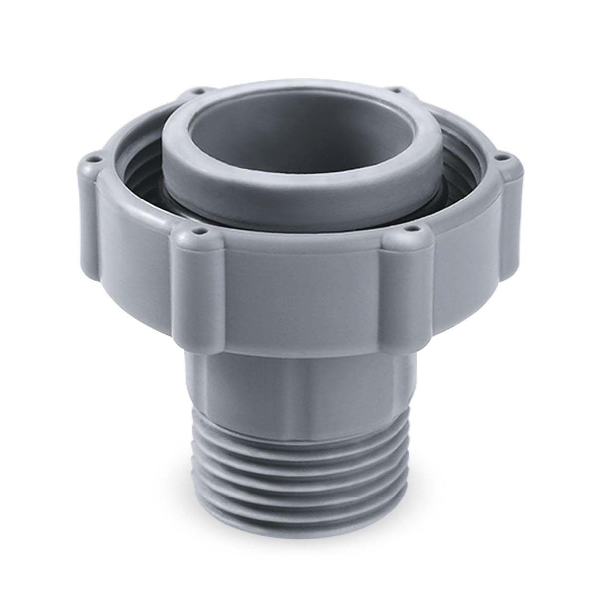 PEUTIER pool drain fitting bottom connector for secure hose attachment and leak reduction