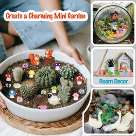 PE.WELLWOO forest-animals miniatures brighten terrariums and outdoor displays.