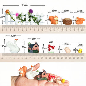 PE.WELLWOO miniature-mushrooms bring whimsy to terrariums and potted gardens.