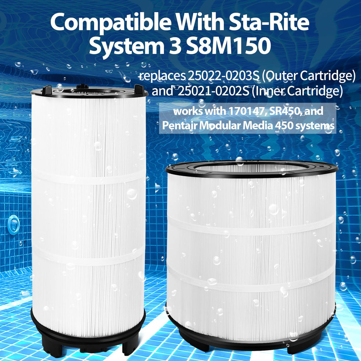 Pewoaoa outer cartridge for Sta-Rite System 3 demonstrates durable filtration surface