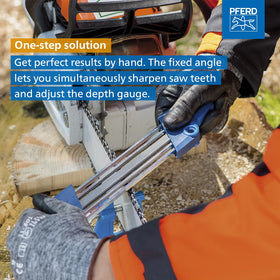PFERD CS-X delivery kit includes multiple files for maintenance.