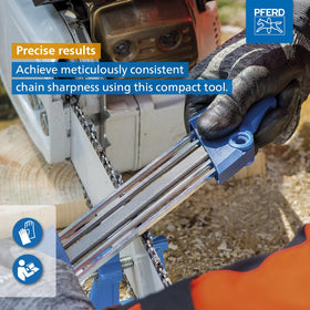 PFERD CS-X depth gauge distance 0.025 inches ensures proper filing.
