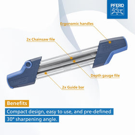 PFERD CS-X depth gauge file included for accurate chain tuning.