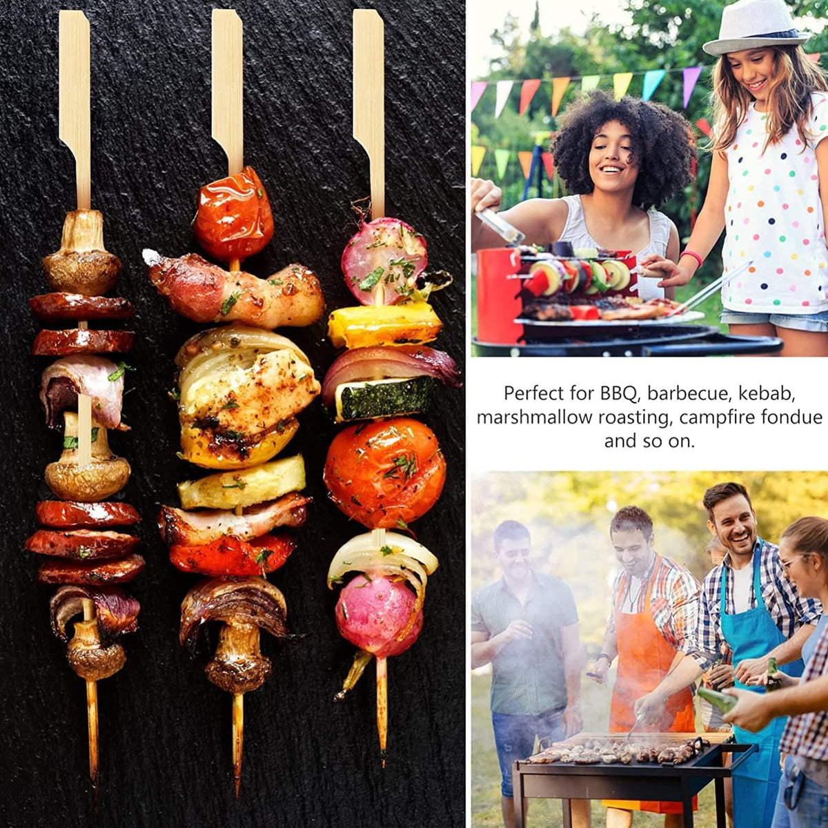 PFIEIFPO paddle skewers enhance cocktail canape presentation