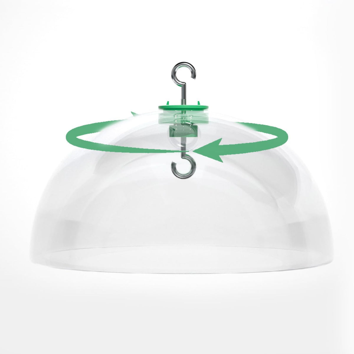 PFNRTH rotating squirrel baffle dome shields feeder with smooth rotation