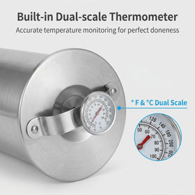 PFULTY compact, dishwasher-safe metal design for easy care