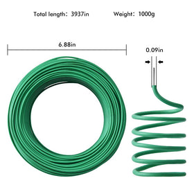 PGarden-EZ green soft twist tie guides roses while protecting stems.