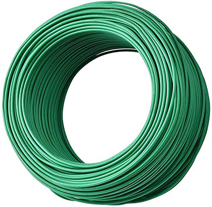 PGarden-EZ green soft twist tie supports tomato plants for sturdy growth.