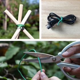 PGarden-EZ green soft twist tie withstands weather to keep plants neat.
