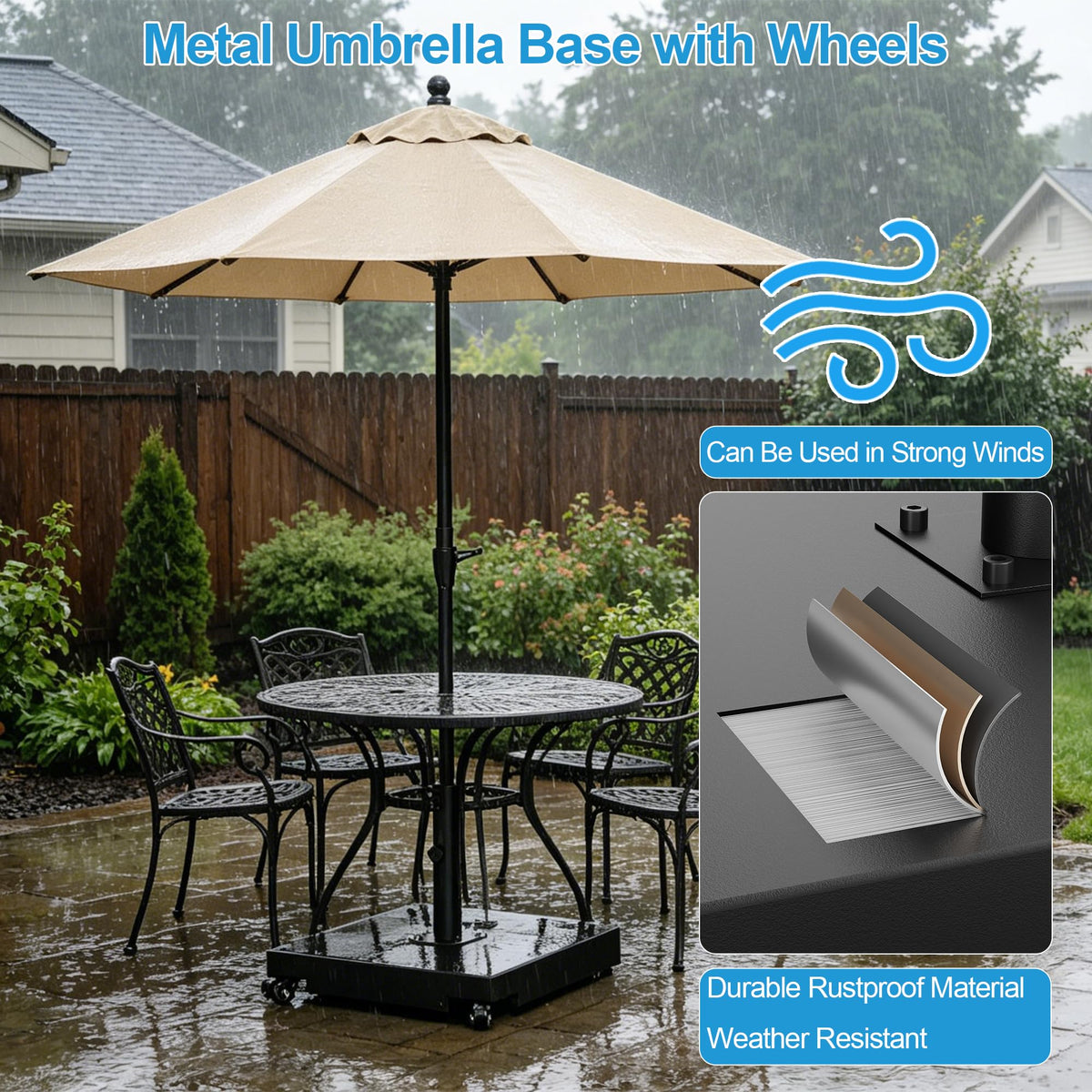PGGP base uses rugged 1/12-inch stainless steel frame for durability